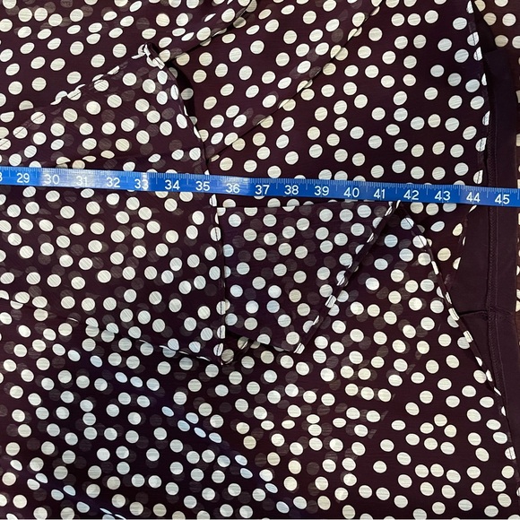 ❄️ NWT Calvin Klein 14 Purple Polka Dot Asymmetrical Maxi V-Neck Tank Dress - Picture 4 of 7